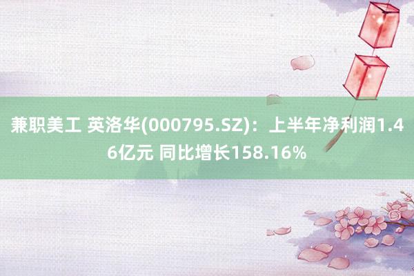 兼职美工 英洛华(000795.SZ)：上半年净利润1.46亿元 同比增长158.16%